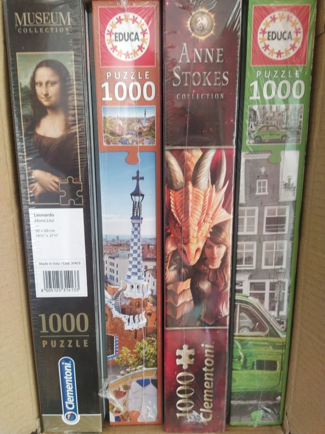 4 Puzzles 1000 piezas Educa y Clementoni