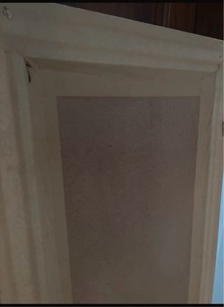 Espelho com Moldura madeira prata envelhecida.