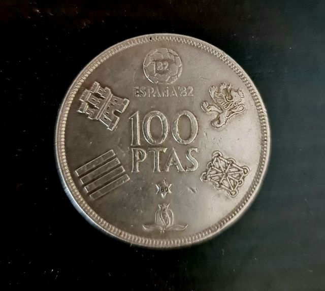 Moneta 100 Ptas Spagna 82