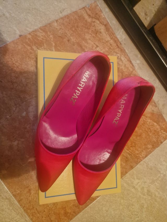 Tacones MARPAZ rosa, talla 36