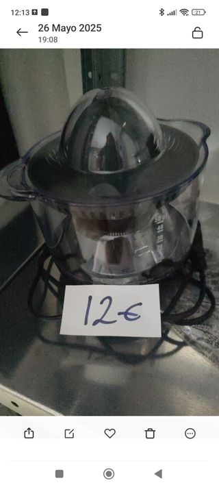 Exprimidor eléctrico 12€
