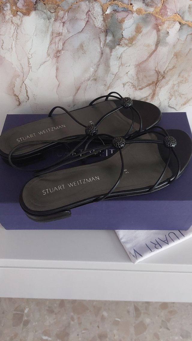 Sandalias Stuart Weitzman negras