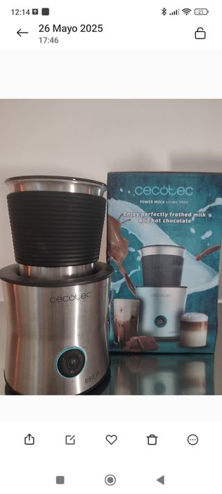 Espumador Leche Cecotec Power Moca Spume 5000