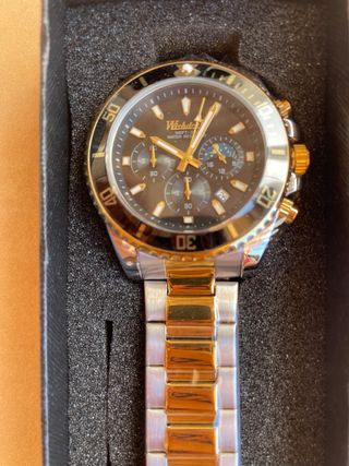 Reloj WISHDOIT Hombre - Dorado y Plateado