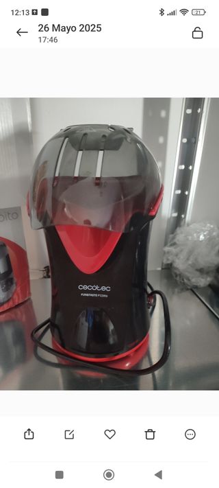 Máquina palomitas Cecotec FunTaste