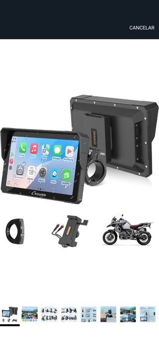 Pantalla moto CarPlay/Android Auto inalámbrico