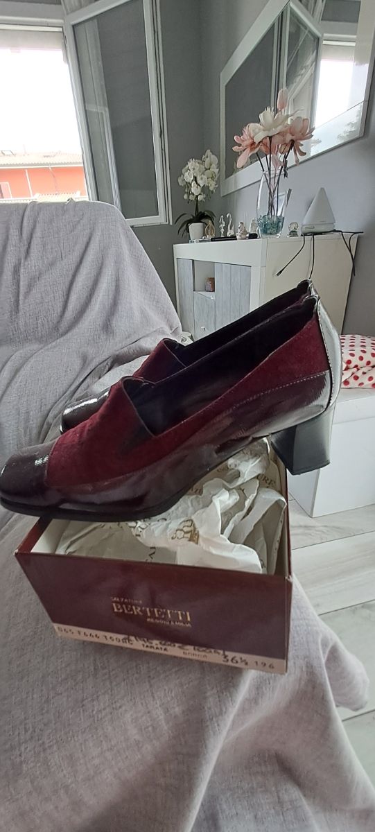 Scarpe Bernetti Marrone/Rosso