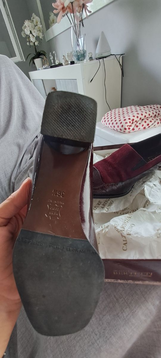 Scarpe Bernetti Marrone/Rosso