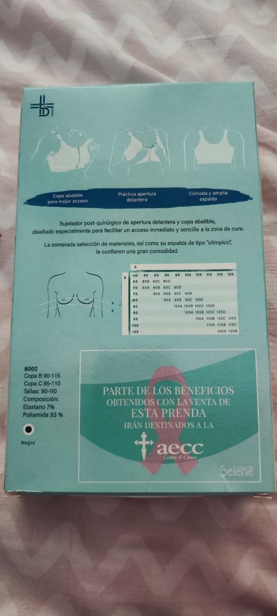 Sujetador Selene post-quirúrgico 8002