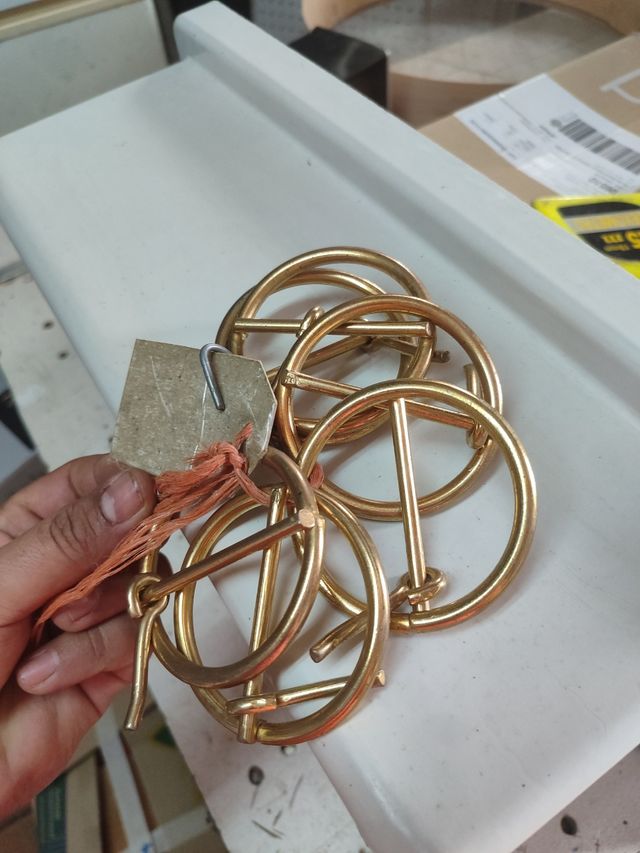 Hebillas doradas 6cm - Collares