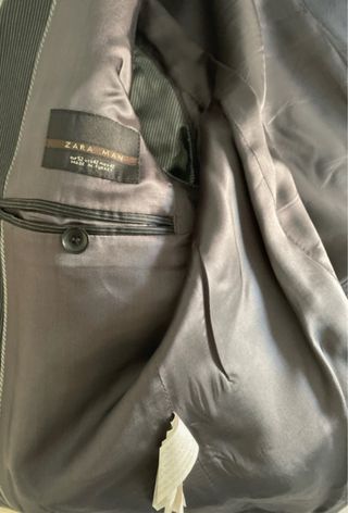 Americana negra raya blanca - Talla 52