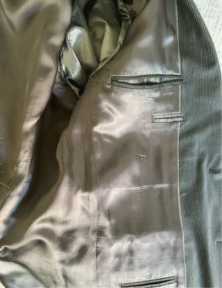 Americana negra raya blanca - Talla 52