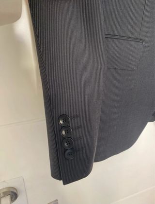 Americana negra raya blanca - Talla 52