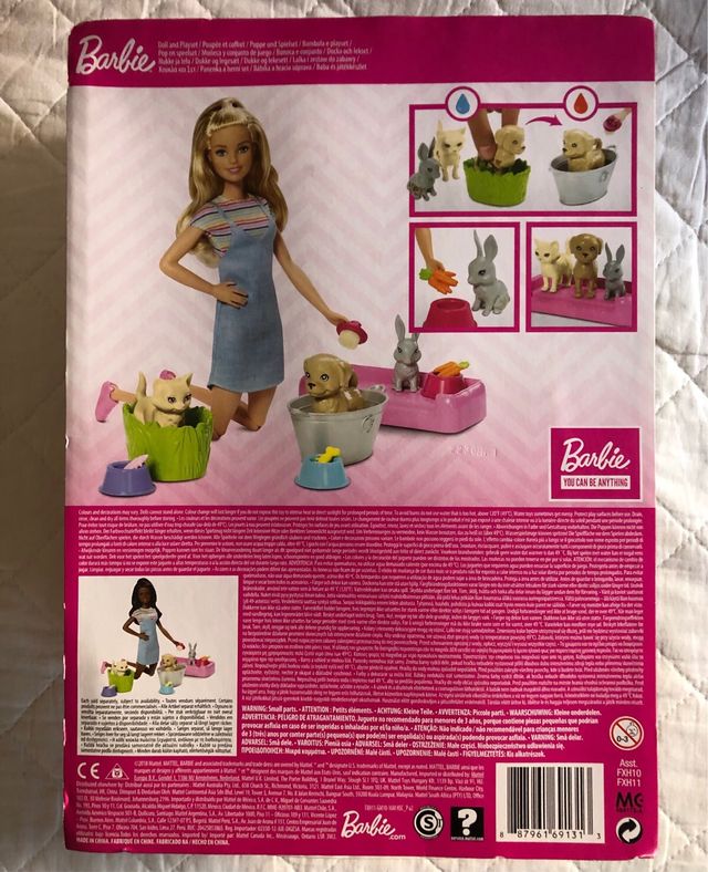 Barbie Play & Wash Mascotas