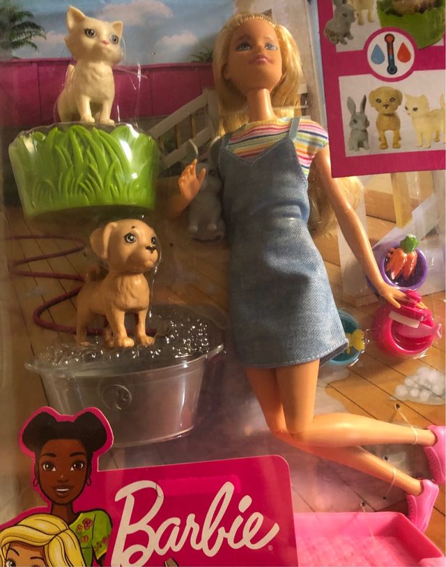 Barbie Play & Wash Mascotas