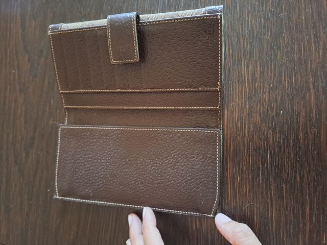 Cartera billetera Gucci Beige y Marrón