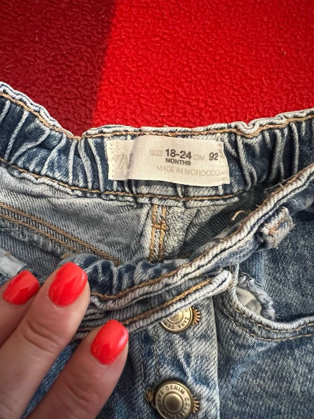 Falda pantalon vaquero zara 18-24m