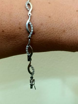 Pulsera oro blanco - Diamantes
