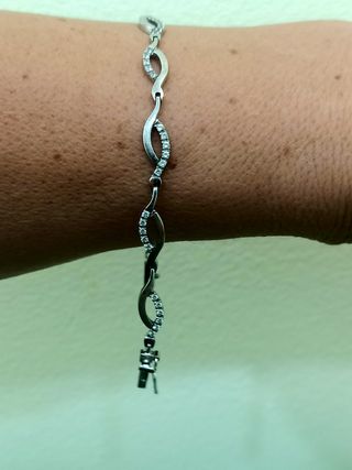 Pulsera oro blanco - Diamantes