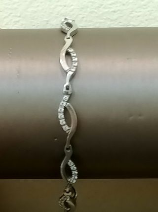 Pulsera oro blanco - Diamantes