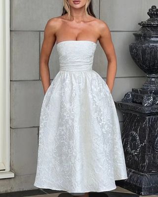 Vestido blanco novia civil