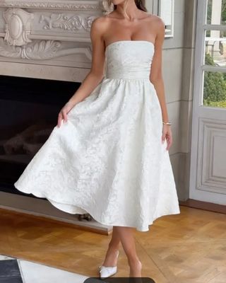 Vestido blanco novia civil
