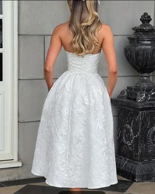 Vestido blanco novia civil