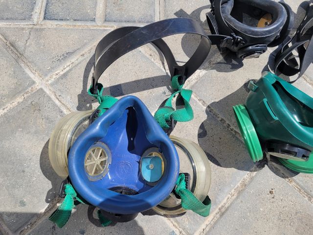 6 Máscaras protección química