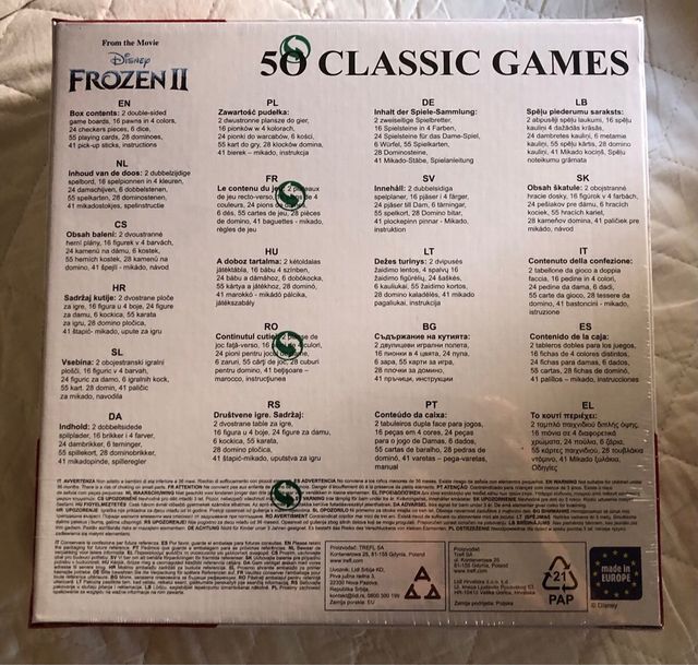 Juego Frozen II 50 Juegos Trefl