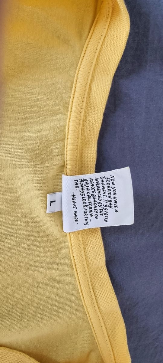 T-shirt gialla Scorpion Bay Tg L