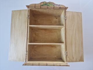 Portagioie in legno dipinto a fiori