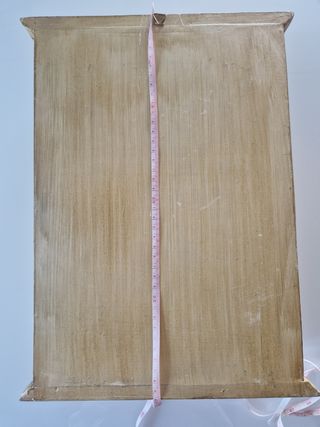 Portagioie in legno dipinto a fiori