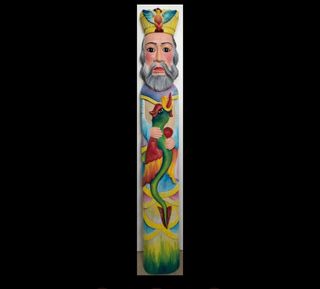 Santone Siciliano decorativo, raffigurante un tote