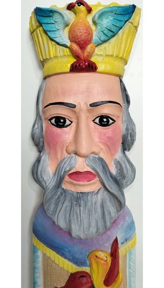 Santone Siciliano decorativo, raffigurante un tote