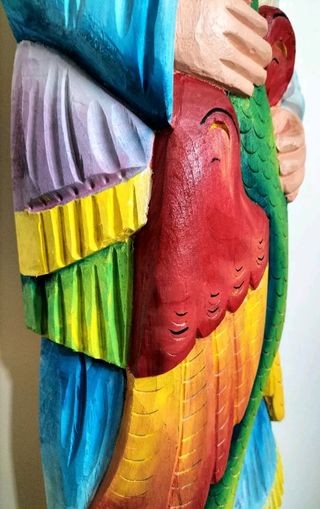Santone Siciliano decorativo, raffigurante un tote