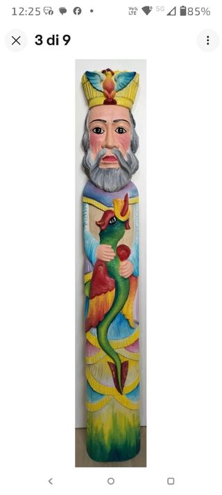Santone Siciliano decorativo, raffigurante un tote