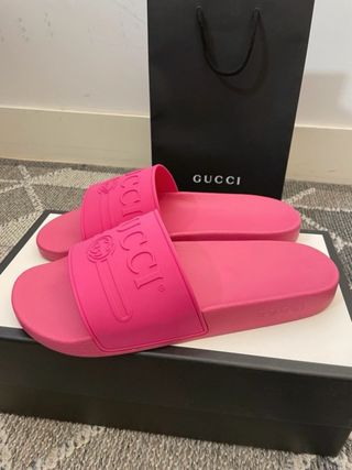 Chanclas Gucci Pink Talla 45