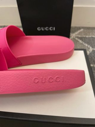 Chanclas Gucci Pink Talla 45