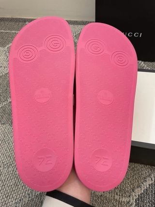 Chanclas Gucci Pink Talla 45