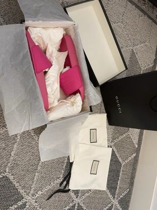 Chanclas Gucci Pink Talla 45