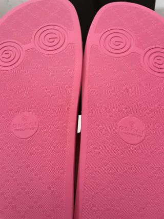Chanclas Gucci Pink Talla 45