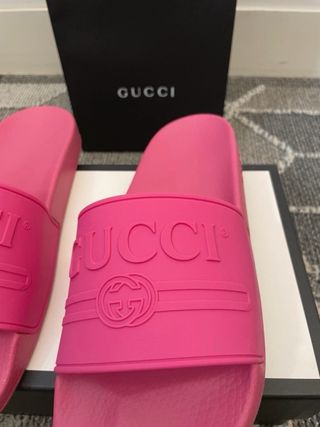 Chanclas Gucci Pink Talla 45