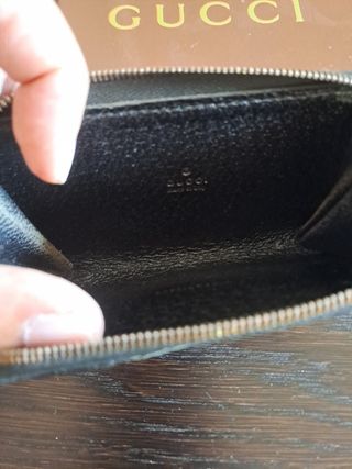 Monedero Gucci negro pequeño