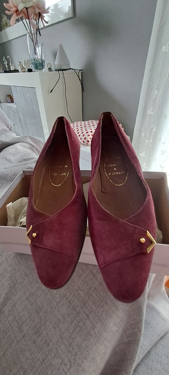 - Ballerine in camoscio rosse