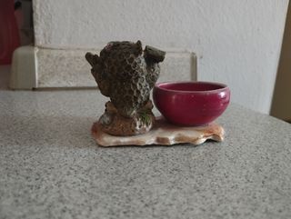 Portavaso Gufetto in ceramica