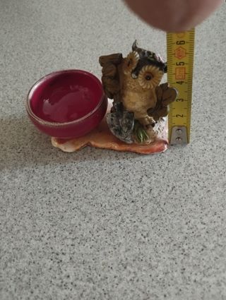 Portavaso Gufetto in ceramica