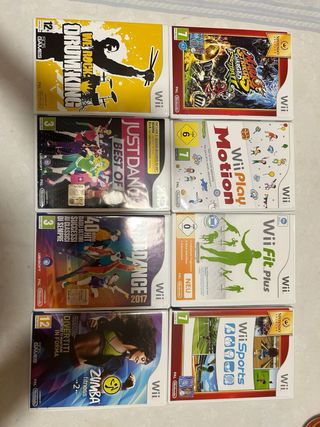 2 Nintendo Wii rossa e nera + accessori