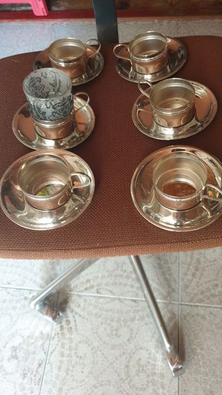 Suporte p/ Copinhos c/ Pires - Inox