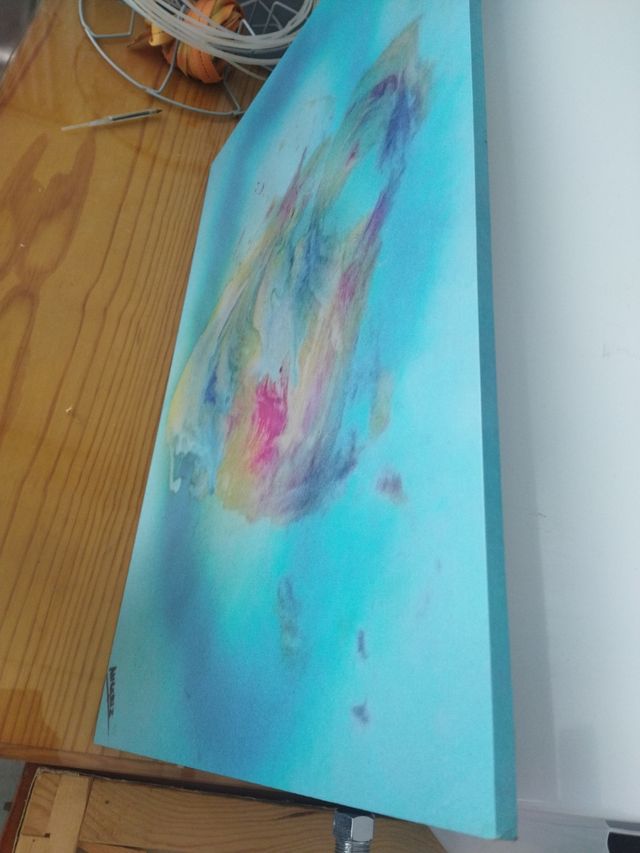 Cuadro abstracto multicolor