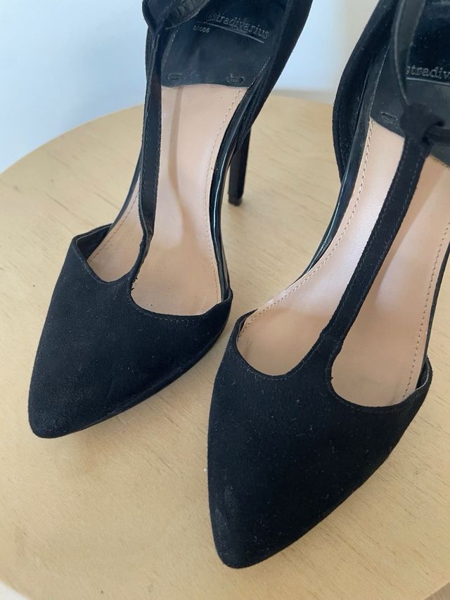 Tacones negros Stradivarius - T.36